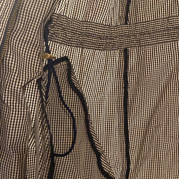 Tory Burch women’s size 0 Lightweifht Striped blue/white check Jacket - Picture 7 of 9
